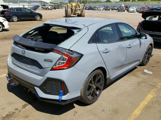 SHHFK7H98HU233118 - 2017 HONDA CIVIC SPOR BLUE photo 4