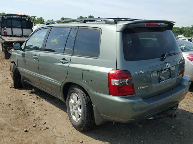 JTEEP21A450090468 - 2005 TOYOTA HIGHLANDER GREEN photo 3