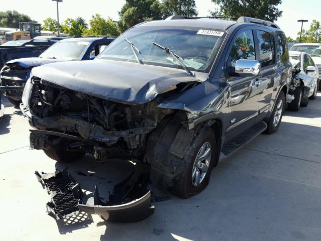 5N1AA08D48N621597 - 2008 NISSAN ARMADA SE GRAY photo 2