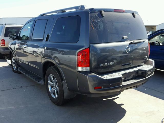 5N1AA08D48N621597 - 2008 NISSAN ARMADA SE GRAY photo 3