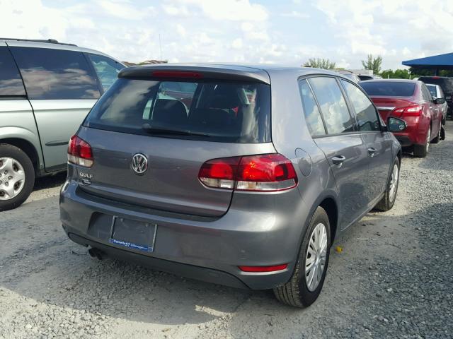 WVWDB7AJ8DW091386 - 2013 VOLKSWAGEN GOLF SILVER photo 4