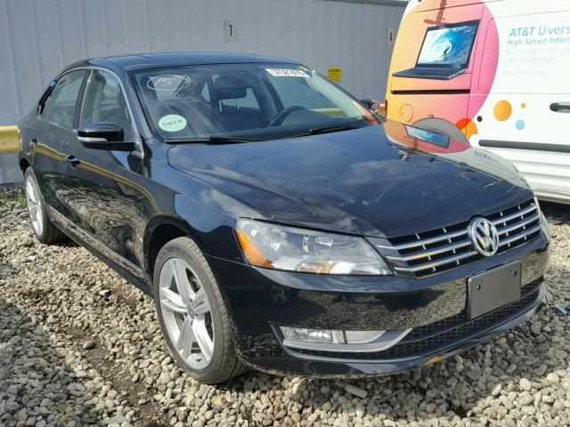 1VWCT7A31EC118468 - 2014 VOLKSWAGEN PASSAT SEL BLACK photo 1