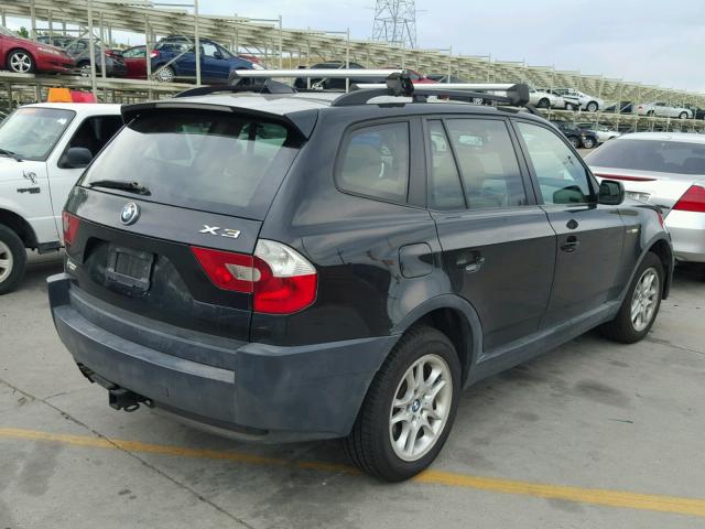 WBXPA73494WB27454 - 2004 BMW X3 2.5I BLACK photo 4