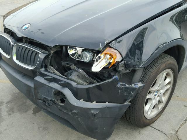 WBXPA73494WB27454 - 2004 BMW X3 2.5I BLACK photo 9