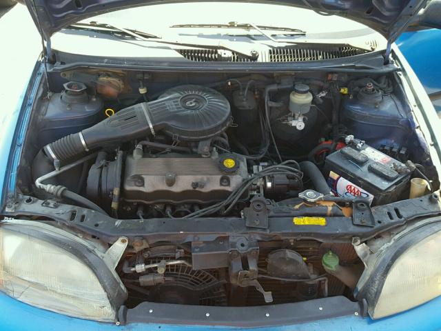 2C1MR2292V6711757 - 1997 GEO METRO LSI BLUE photo 7