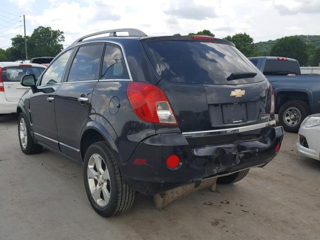 3GNAL4EK8DS609324 - 2013 CHEVROLET CAPTIVA LT BLACK photo 3