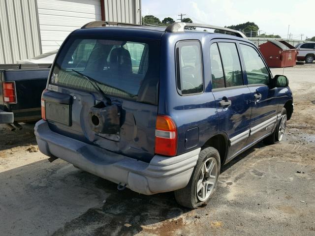 2CNBE13C136917638 - 2003 CHEVROLET TRACKER BLUE photo 4