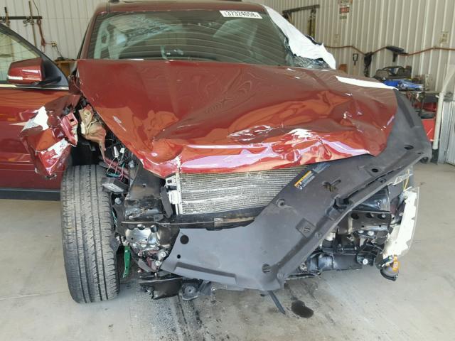 1GKKVRKD9FJ381577 - 2015 GMC ACADIA SLT წითელი ფოტო 9