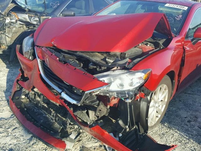 JM1GJ1U59G1432789 - 2016 MAZDA 6 SPORT RED photo 9