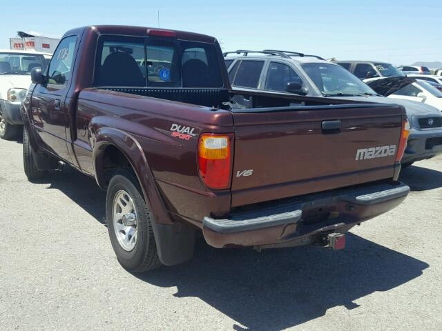 4F4YR12U63TM05546 - 2003 MAZDA B3000 BURGUNDY photo 3