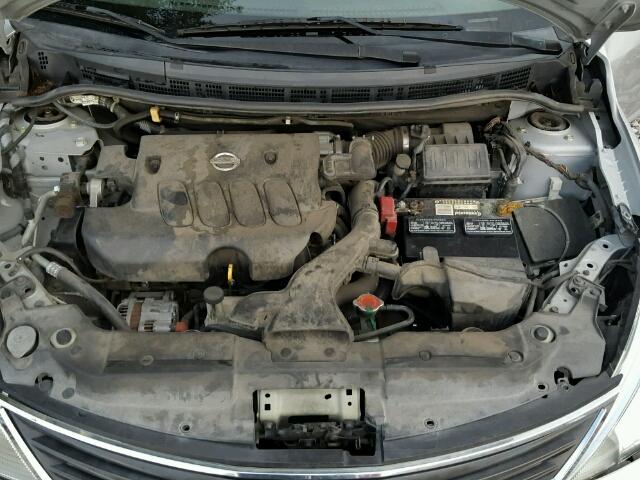 3N1BC1AP7AL418838 - 2010 NISSAN VERSA S SILVER photo 7