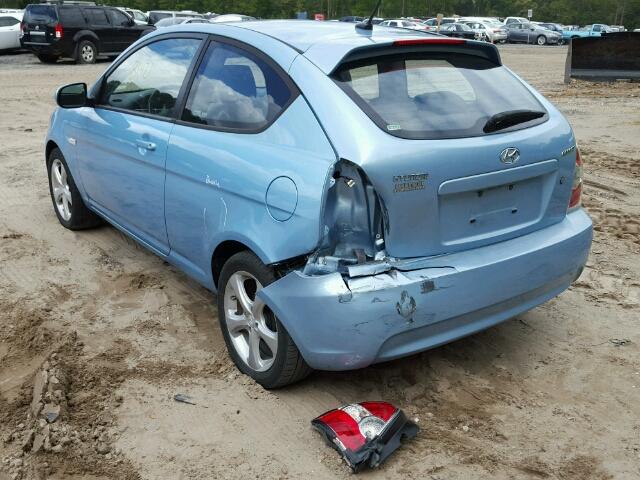 KMHCN3AC3BU199660 - 2011 HYUNDAI ACCENT SE BLUE photo 3