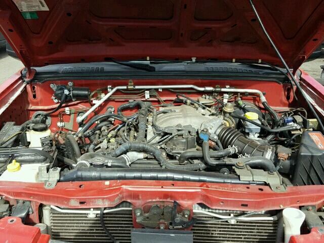 1N6ED26T93C404227 - 2003 NISSAN FRONTIER K RED photo 7