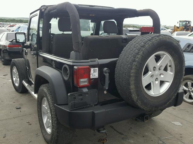 1C4AJWAG7CL206418 - 2012 JEEP WRANGLER S BLACK photo 3