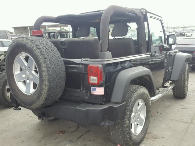 1C4AJWAG7CL206418 - 2012 JEEP WRANGLER S BLACK photo 4