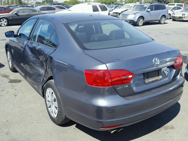 3VW1K7AJ2DM283337 - 2013 VOLKSWAGEN JETTA BASE 石墨色 照片 3