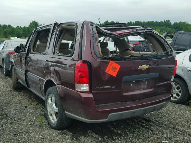 1GNDV23178D102183 - 2008 CHEVROLET UPLANDER L მუქწითელი ფოტო 3
