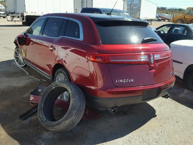 2LMHJ5AT5DBL58883 - 2013 LINCOLN MKT RED photo 3