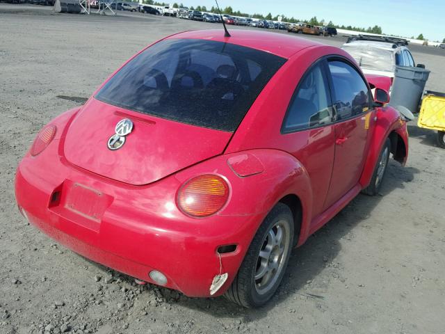 3VWCA21C8XM414775 - 1999 VOLKSWAGEN NEW BEETLE 红色 照片 4