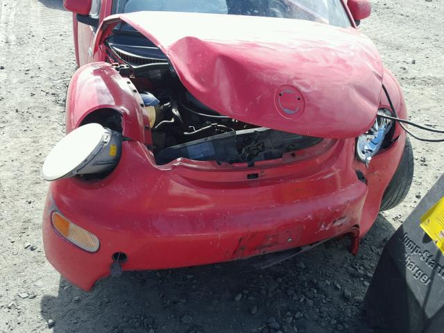 3VWCA21C8XM414775 - 1999 VOLKSWAGEN NEW BEETLE 红色 照片 9