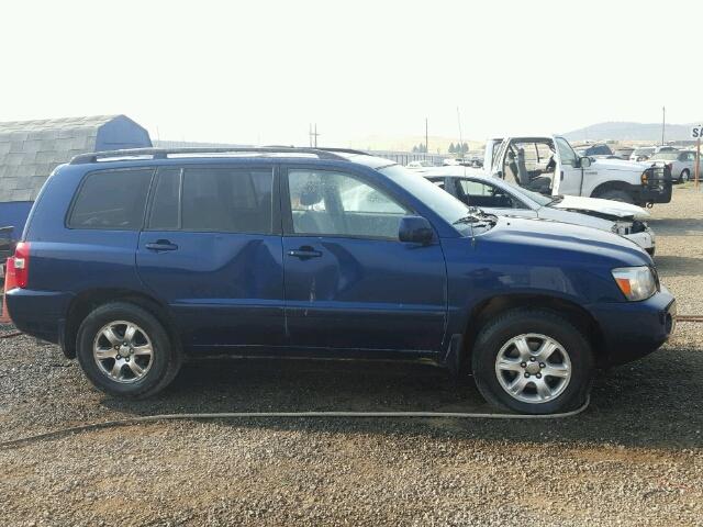 JTEEP21A340048940 - 2004 TOYOTA HIGHLANDER BLUE photo 9