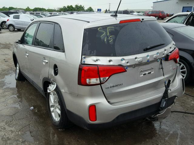 5XYKT3A64FG644771 - 2015 KIA SORENTO LX BEIGE photo 3