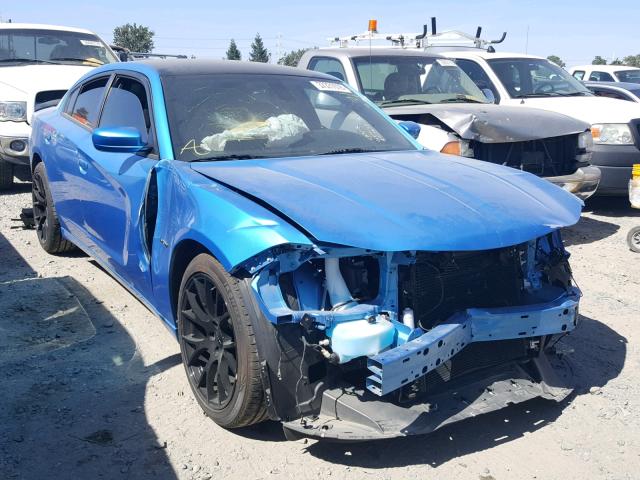 2C3CDXCT9FH777298 - 2015 DODGE CHARGER R/ BLUE photo 1