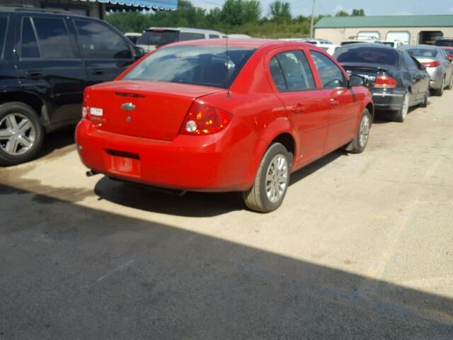 1G1AD5F53A7226799 - 2010 CHEVROLET COBALT RED photo 4
