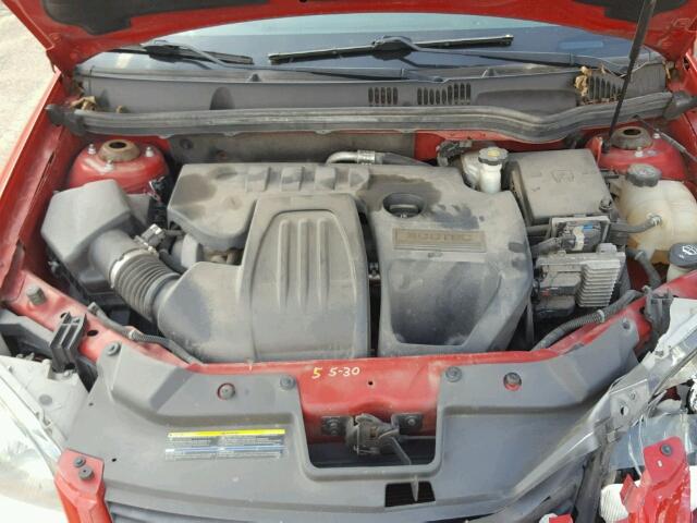 1G1AD5F53A7226799 - 2010 CHEVROLET COBALT RED photo 7