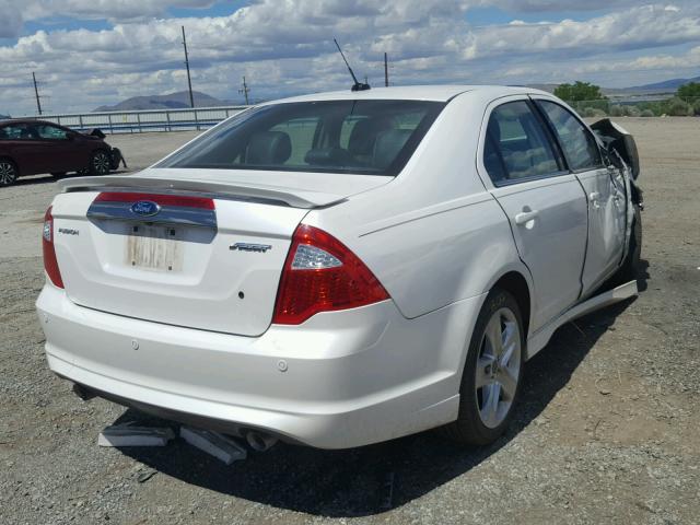 3FAHP0KC9CR175752 - 2012 FORD FUSION SPO WHITE photo 4