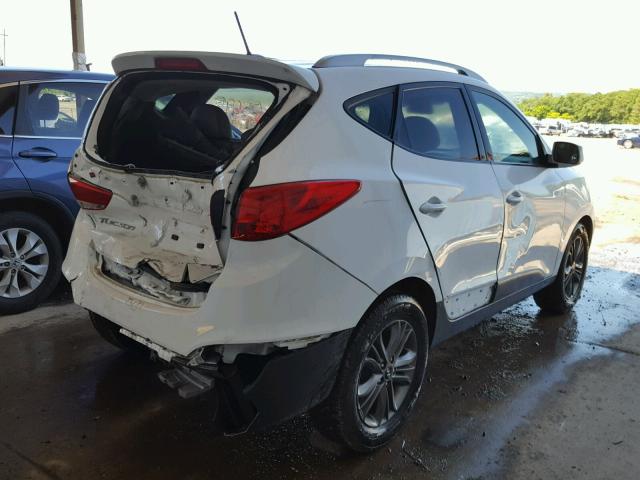 KM8JUCAG3EU912672 - 2014 HYUNDAI TUCSON GLS WHITE photo 4