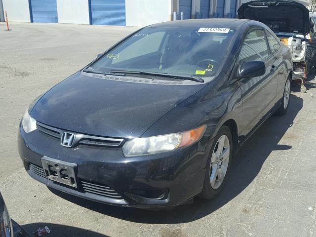 2HGFG12998H544481 - 2008 HONDA CIVIC EXL BLACK photo 2