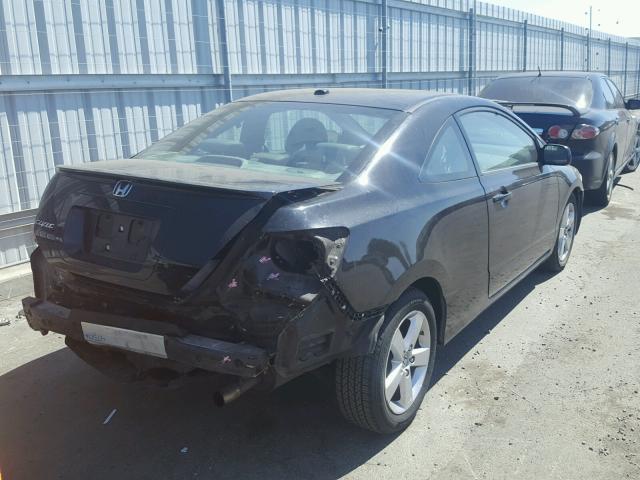 2HGFG12998H544481 - 2008 HONDA CIVIC EXL BLACK photo 4