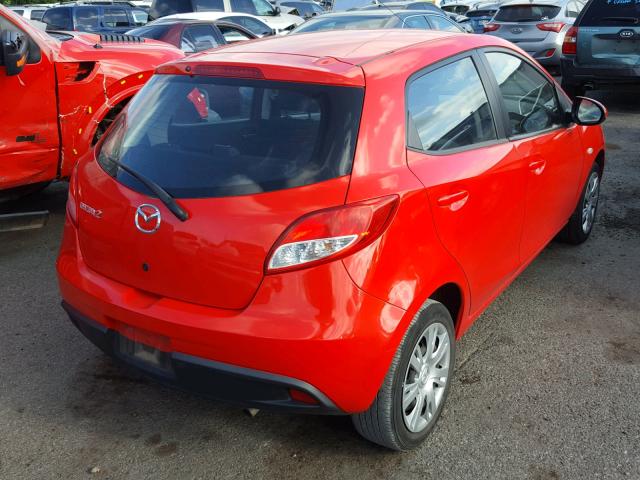JM1DE1KY1E0172816 - 2014 MAZDA MAZDA2 SPO 红色 照片 4