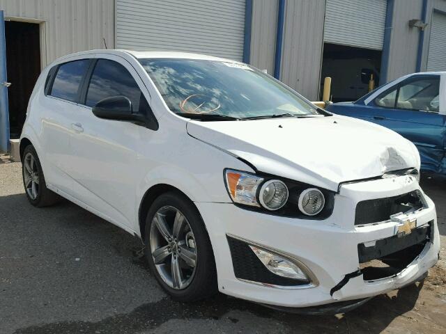 1G1JG6SB0F4170497 - 2015 CHEVROLET SONIC RS WHITE photo 1