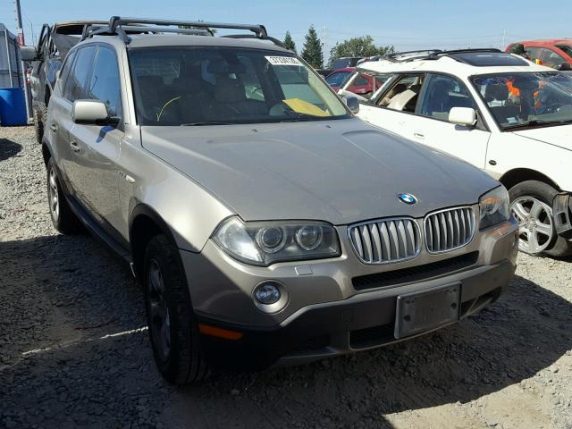 WBXPC93467WJ00333 - 2007 BMW X3 3.0SI TAN photo 1