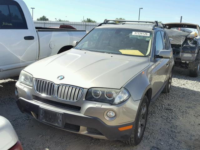 WBXPC93467WJ00333 - 2007 BMW X3 3.0SI TAN photo 2