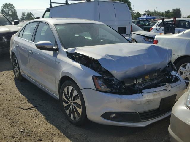 3VW637AJ9DM275688 - 2013 VOLKSWAGEN JETTA HYBR SILVER photo 1