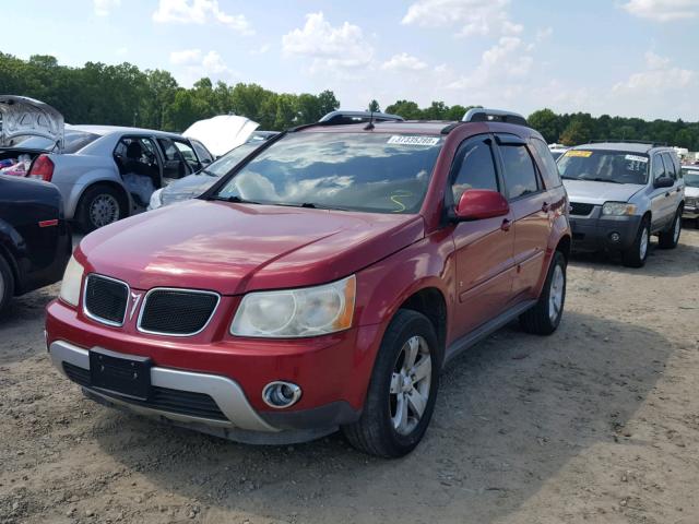 2CKDL63F266027074 - 2006 PONTIAC TORRENT MAROON photo 2