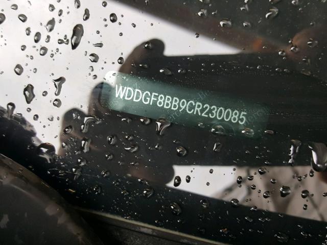 WDDGF8BB9CR230085 - 2012 MERCEDES-BENZ C 300 4MAT BLACK photo 10