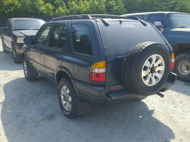 4S6CM58W5X4416736 - 1999 HONDA PASSPORT E GREEN photo 3