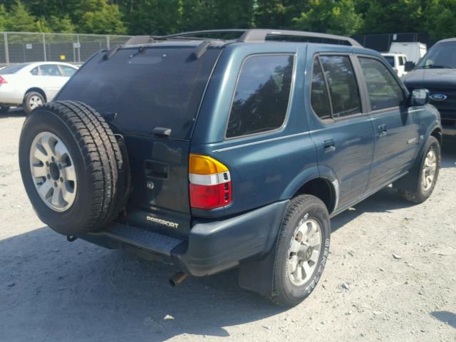 4S6CM58W5X4416736 - 1999 HONDA PASSPORT E GREEN photo 4