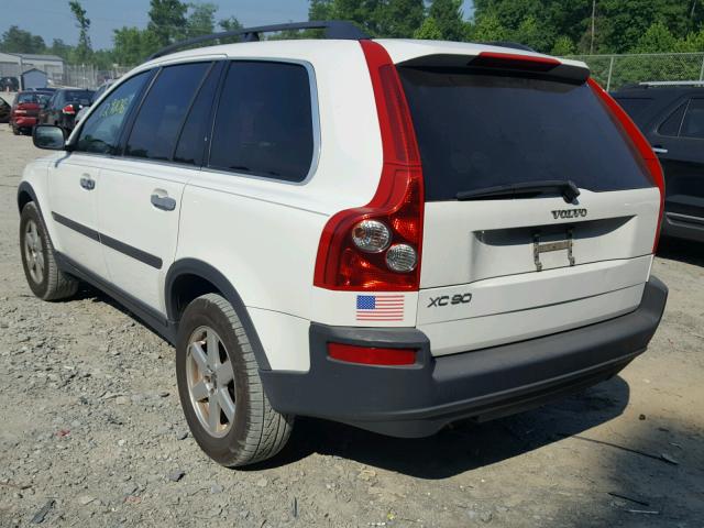 YV1CN592451141617 - 2005 VOLVO XC90 WHITE photo 3