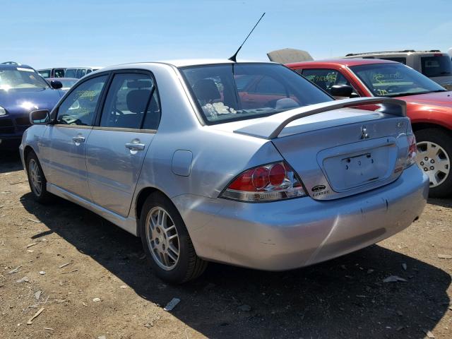 JA3AJ86E06U020462 - 2006 MITSUBISHI LANCER OZ SILVER photo 3