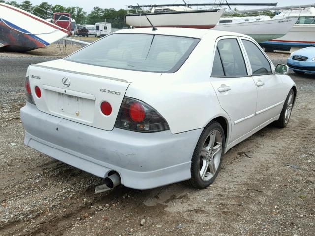 JTHBD192720036535 - 2002 LEXUS IS 300 WHITE photo 4