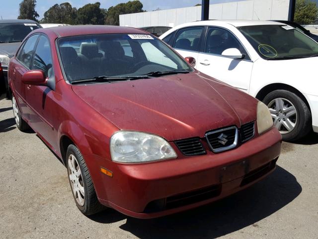 KL5JD52Z44K065404 - 2004 SUZUKI FORENZA S RED photo 1