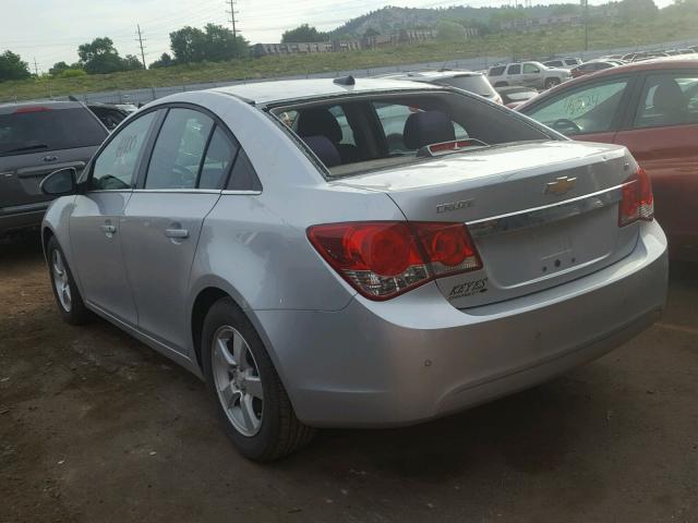 1G1PF5SC6C7357107 - 2012 CHEVROLET CRUZE LT SILVER photo 3