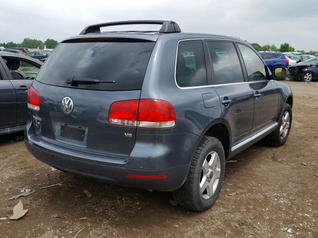 WVGZG77L55D075087 - 2005 VOLKSWAGEN TOUAREG 3. GRAY photo 4