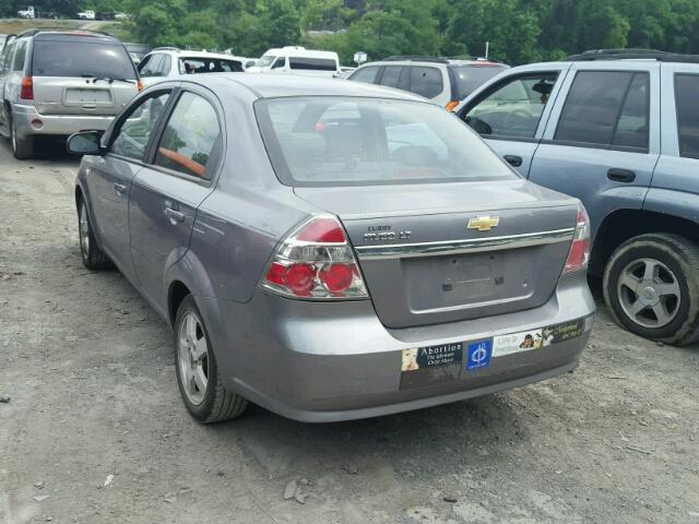 KL1TG566X7B108049 - 2007 CHEVROLET AVEO LT GRAY photo 3