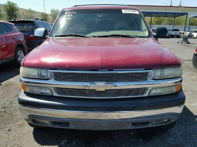 1GNEK13T55J261645 - 2005 CHEVROLET TAHOE K150 RED photo 10